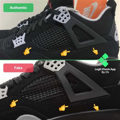 how do you know if your jordan shoes are fake|jordan 4 legit check.